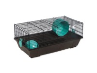 SMALL ANIMALS Klietka pre škrečky a malé zvier. VIKTOR čierna/modrá 50,5x28x21cm