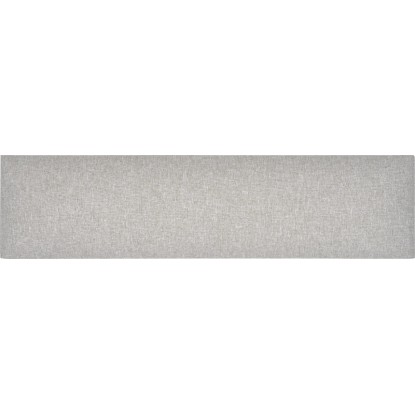Nástenný vankúš obdĺžnikový 15 cm x 60 cm svetlosivý štruktúrovaný