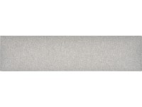 Nástenný vankúš obdĺžnikový 15 cm x 60 cm svetlosivý štruktúrovaný