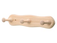 Lišta háčiková drevená, vzdialenosť otvorov 320 mm borovica FSC®