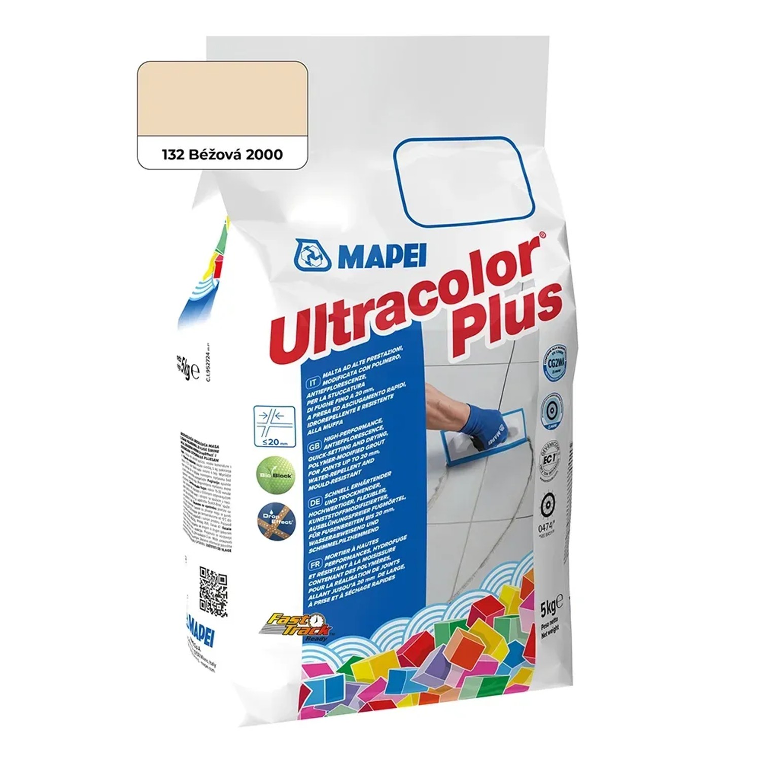 E-shop Mapei Škárovacia hmota Ultracolor Plus 5 kg, 132 béžová
