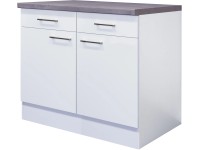 Flex-Well Kuchynská skrinka Joelina spodná, zásuvky+dvierka, 100 x 86 x 57,1 cm
