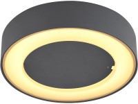 GLOBO Vonkajšie svietidlo Sura okrúhle antracitové priemer 20 cm