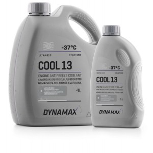 Chladiaca kvapalina Dynamax Cool 13, pripravená na použitie do -37°C, 1L a 4L kanistre.