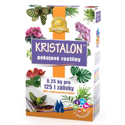 KRISTALON Kryštalické hnojivo Izbové rastliny 0,25 kg