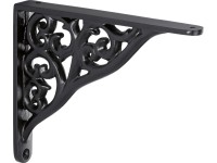 Konzola Baroque 200 mm x 180 mm matná čierna Konzola Baroque 200 mm x 180 mm matná čierna