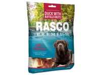 Rasco Premium Maškrta pre psov Buvolie uzly s kačacím mäsom 230 g Rasco Premium Maškrta pre psov Buvolie uzly s kačacím mäsom 230 g