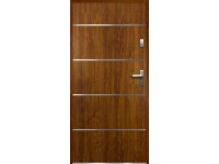 O.K. DOORS Oceľové vchodové dvere ATENA P55 zlatý dub 90 Ľ