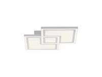 Just Light Stropné LED svietidlo Bedging, 34W, 4300lm, biela, 40 x 40 cm