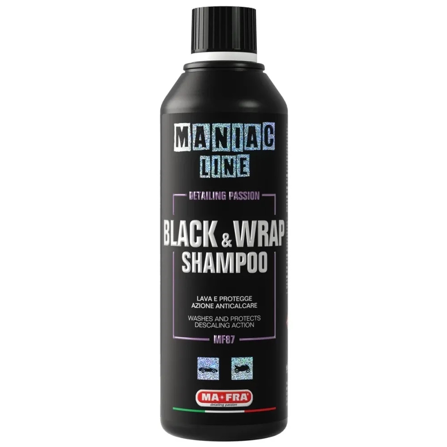 E-shop MA-FRA Šampón na čierny alebo foliovaný povrch Maniac, 500 ml