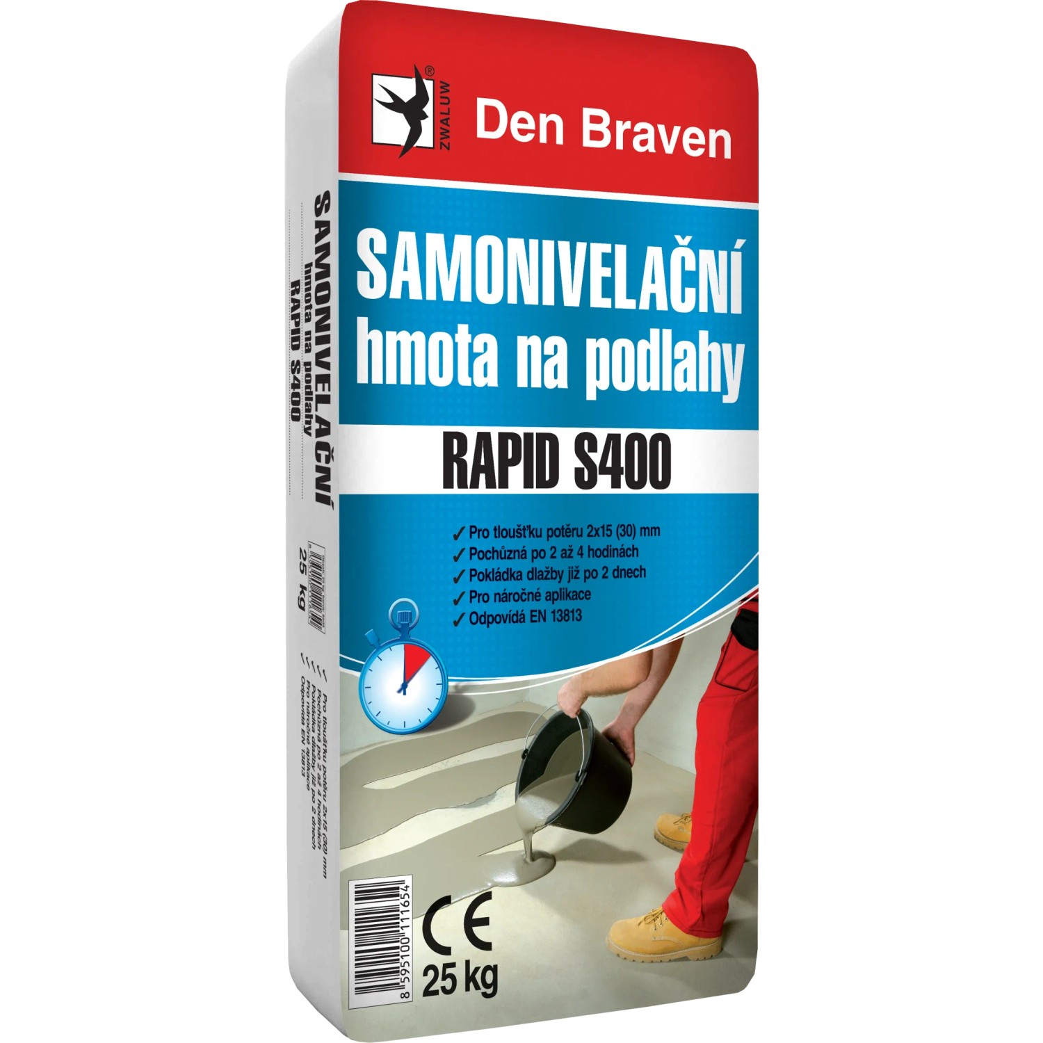 E-shop Den Braven Samonivelačná hmota na podlahy Rapid S400 25 kg