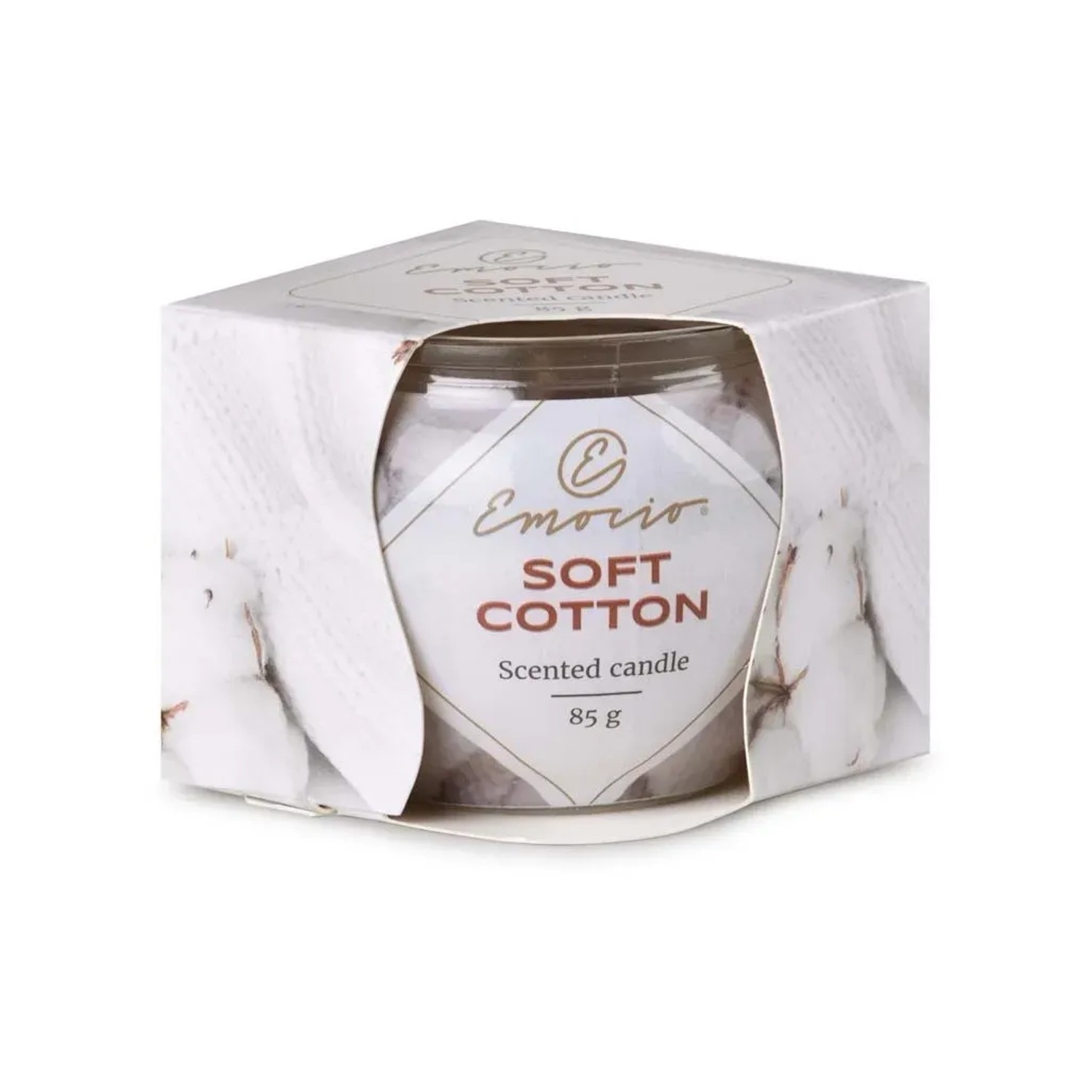 E-shop Emocio Vonná sviečka v skle Soft Cotton 85 g