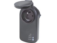 WiFi Zásuvka časová čierna, vonkajšia, IP44