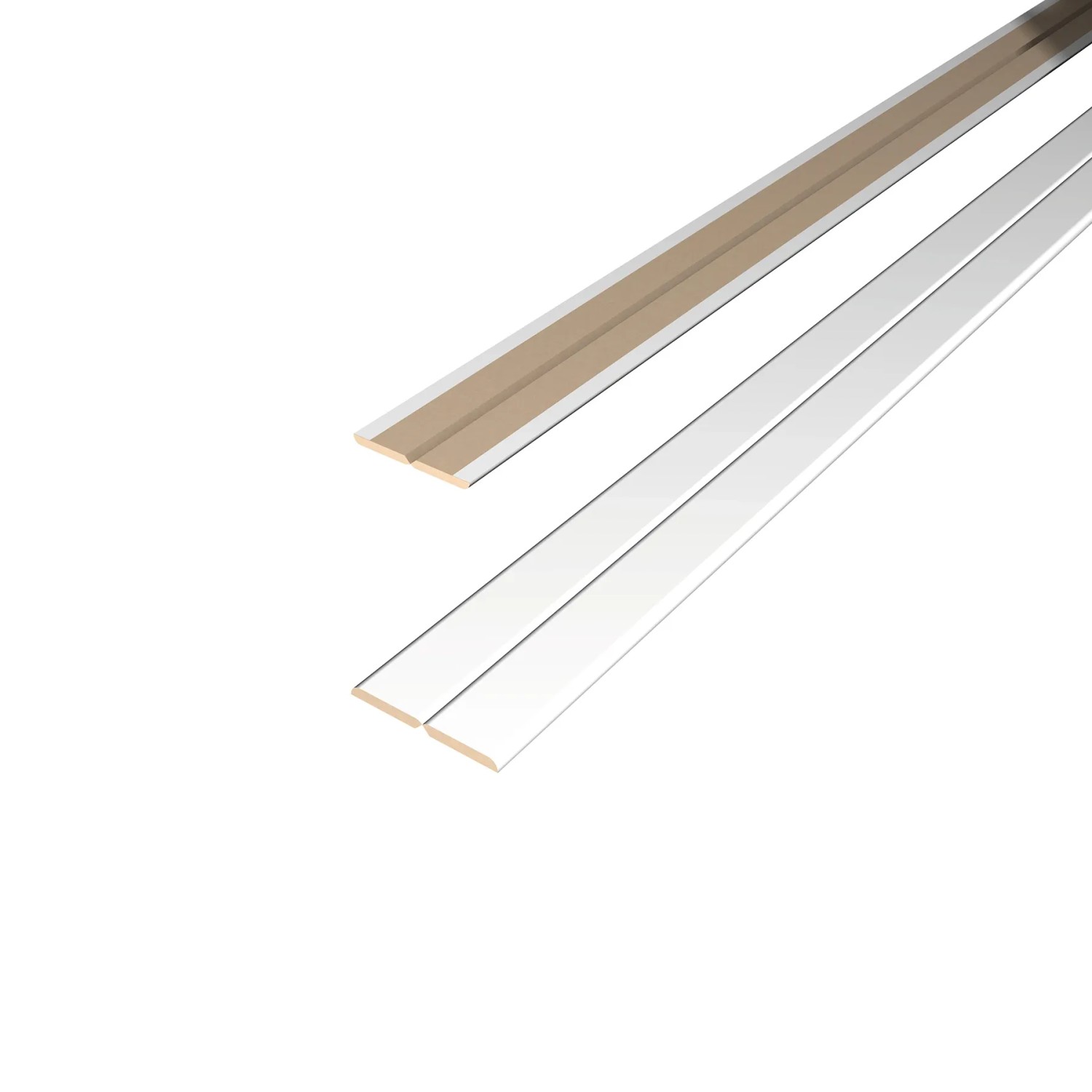 E-shop Egger Skladacia lišta pre stenový panel DecoWall FL201 biela 2,4 m