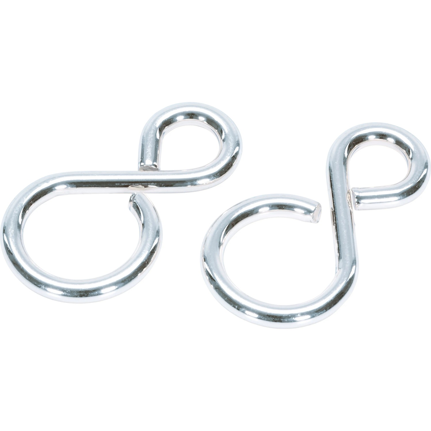 E-shop LUX-TOOLS S-hák, poniklovaný, 2 ks, 29 x 16 x pr. 5 mm