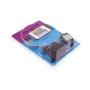 FK Technics SET LED pásik COB RGB s IR ovládačom, vr. zdroje, 24W, 4000K, 3 m