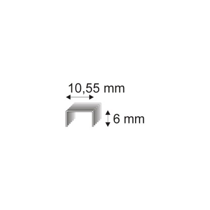 RON Spony čalúnnické 581/06 M, 10,55 x 6 mm, 12000 ks