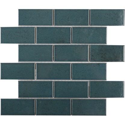Euro Stone Keramická mozaika Castello Brick tmavo modrá 30,3 x 30,6 cm