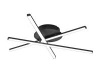 Ecolite LED svietidlo EPIC čierne 30 W, 1700 lm, 4000 K, 560 x 560 x 95 mm