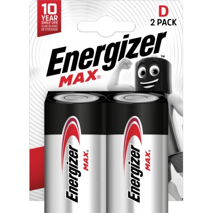 Energizer MAX Alkalická batéria Mono D, 1,5 V, 2 ks