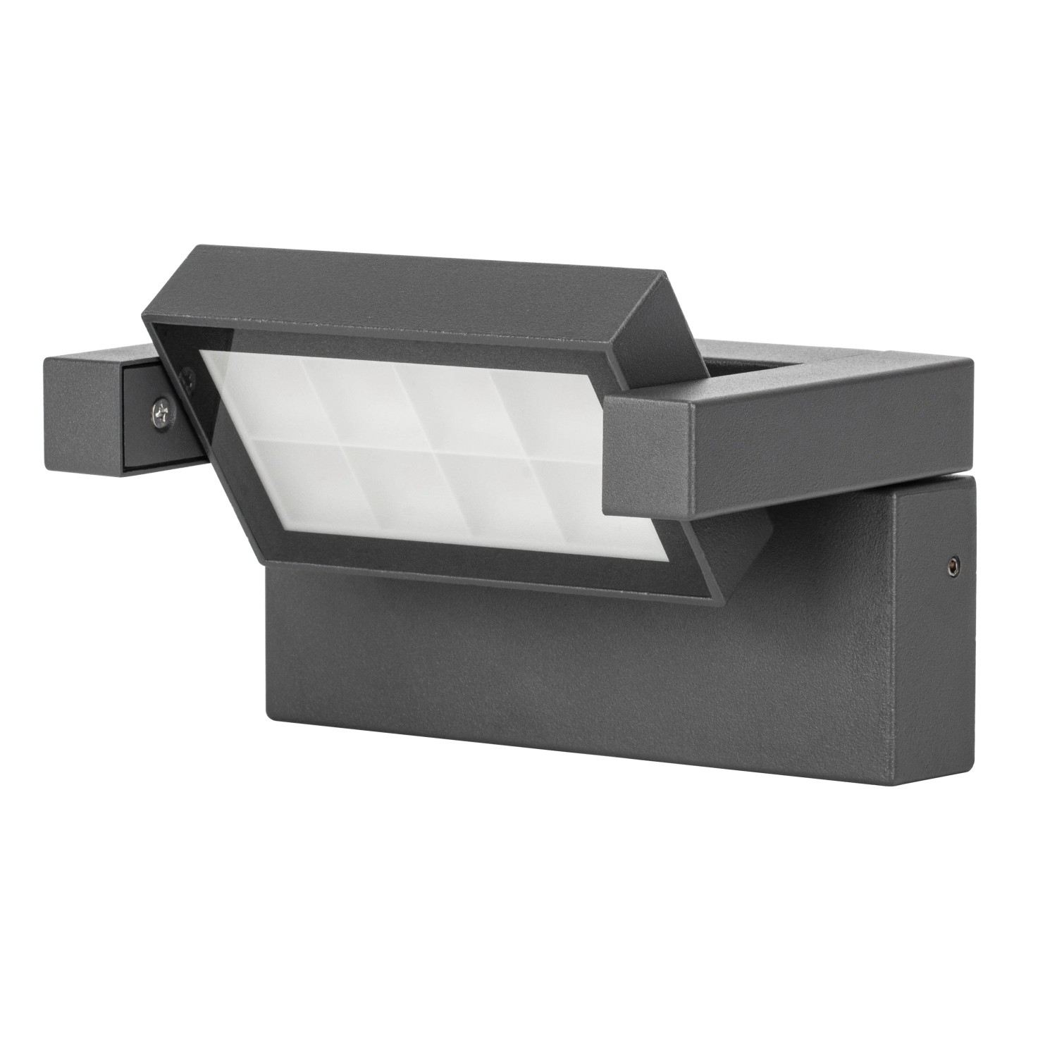 E-shop EURAKLES Vonkajšie svietidlo LUISA 12W 1000lm 4000K IP65 antracit 170x90x112 mm