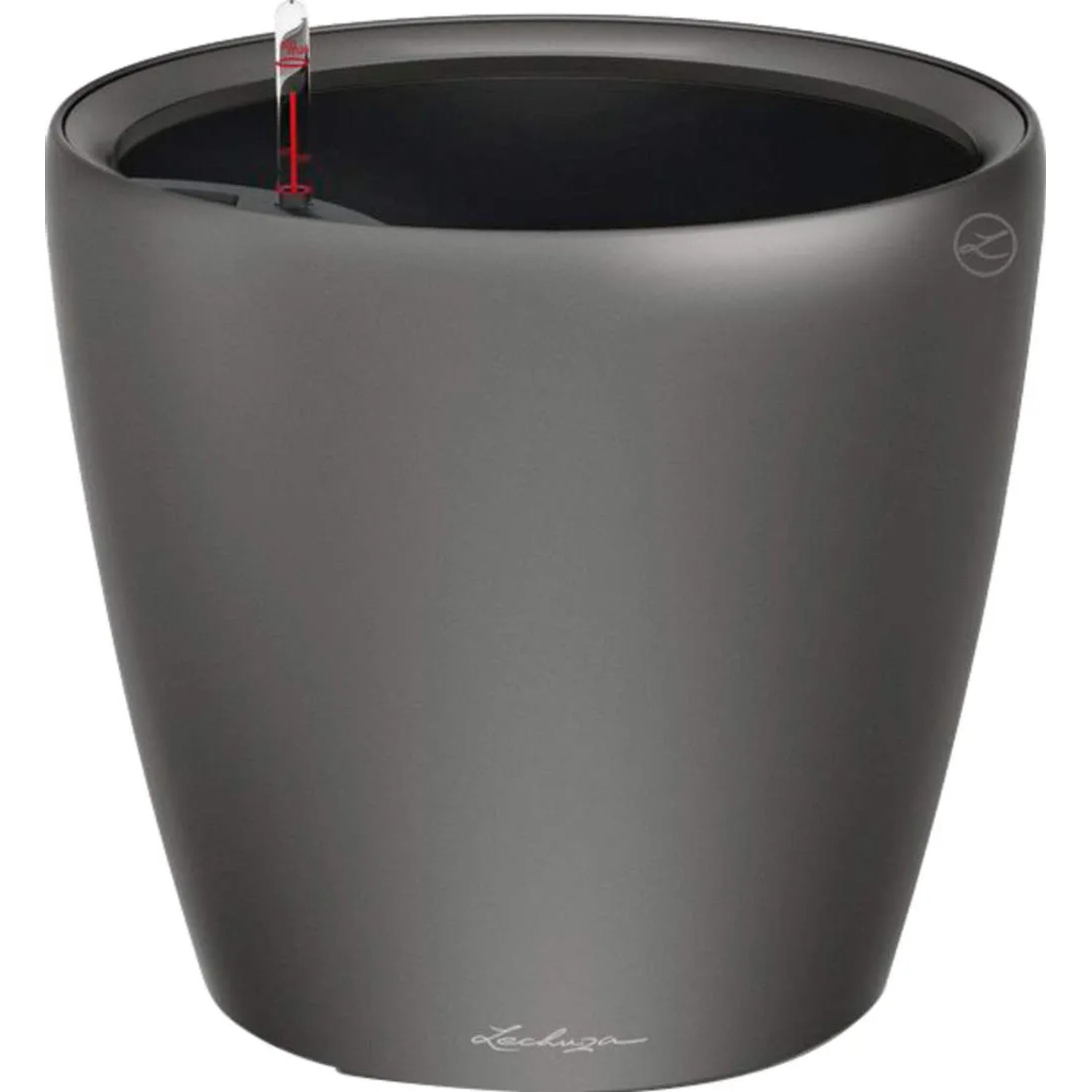 E-shop Lechuza Kvetináč Classico Premium LS 50, antracitová metalická, pr. 50 x 47 cm