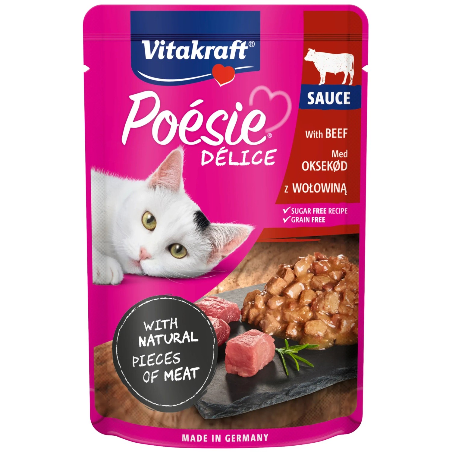 E-shop Vitakraft Kapsičky pre mačky Poésie Délice hovädzie 1 x 85 g