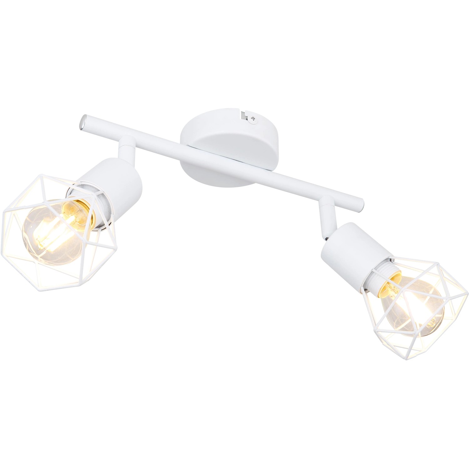 E-shop GLOBO 2bodové svietidlo XARA I biela E14 40 W 220 x 80 x 180 mm