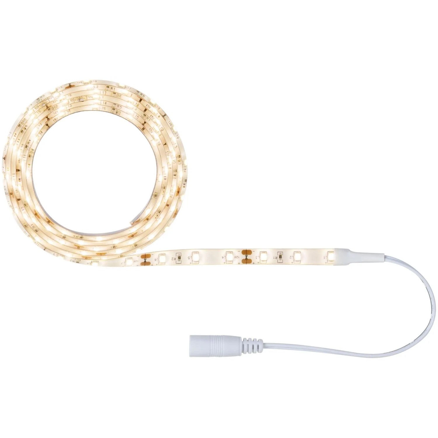 E-shop FN SimpLED Súprava pásikov 1,5 m teplá biela farba 5 W, 230/12 V DC biela kovová