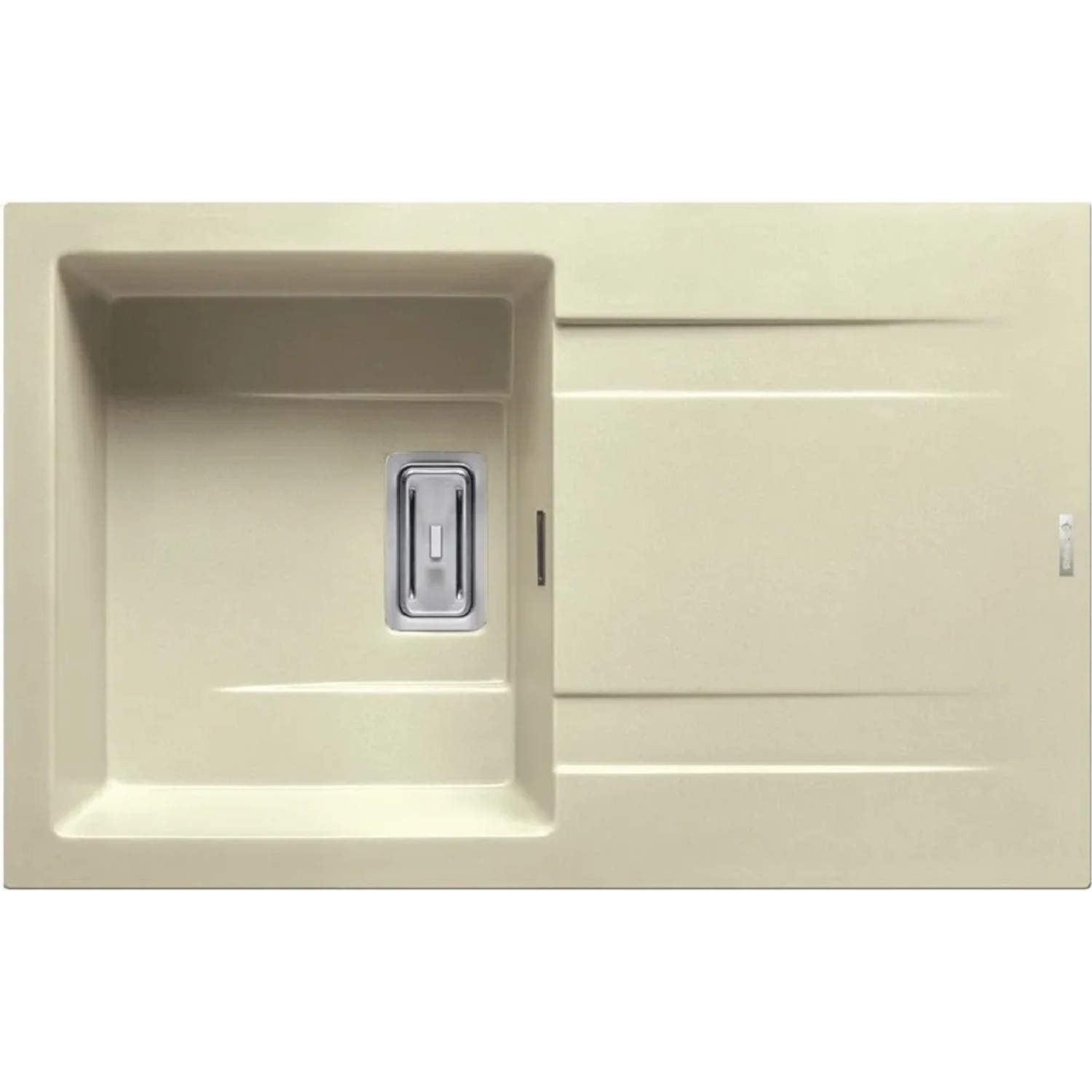 E-shop Pyramis Granitový drez s odkvapkávačom Kartesio 1B 1D, beige, 79 x 50 cm