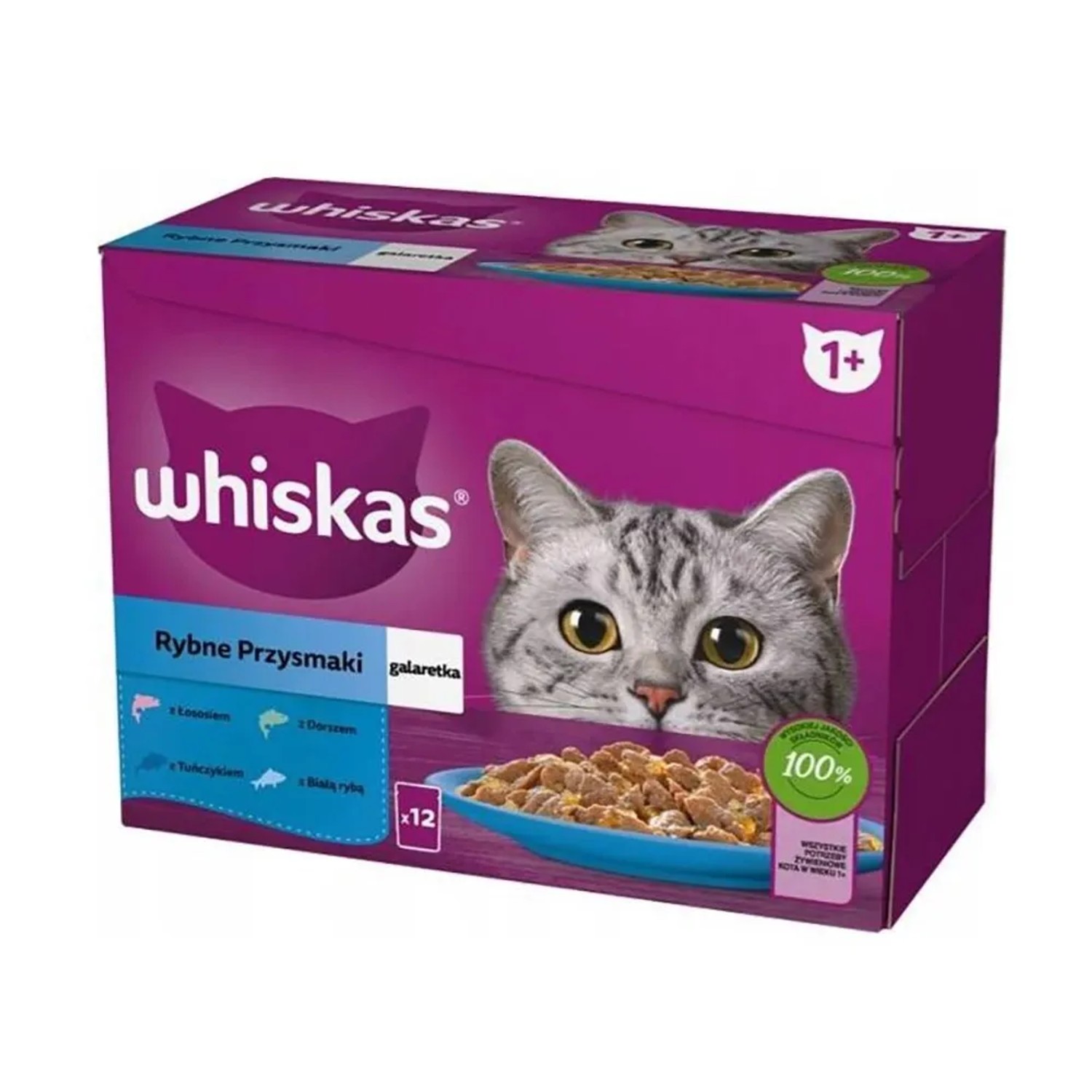 E-shop Whiskas Kapsička pre mačky Core rybí výber v želé, 12 x 85 g