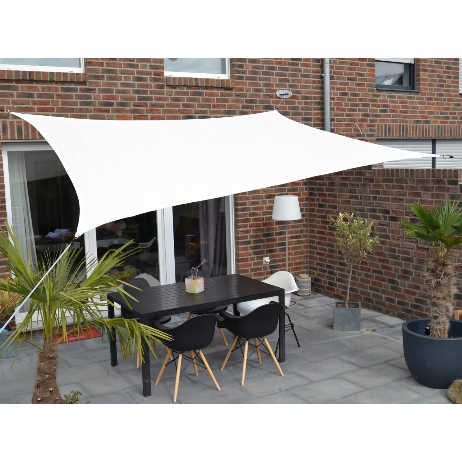 E-shop Floracord HDPE slnečná plachta 4rohá biela 180 g/m2, 250 x 300 cm
