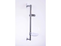 Protimex Prisavná sprchová tyč s mydleníkom chrómová, 60 cm