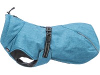 Trixie Zateplený zimný kabátik pre psov Riom, modrý, veľ. XS: 25 cm