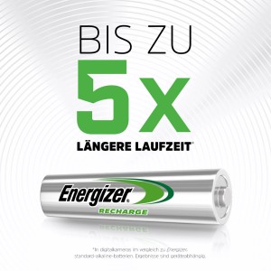 Nabíjateľná batéria Energizer Extreme AAA, 800 mAh, pre dlhú životnosť.