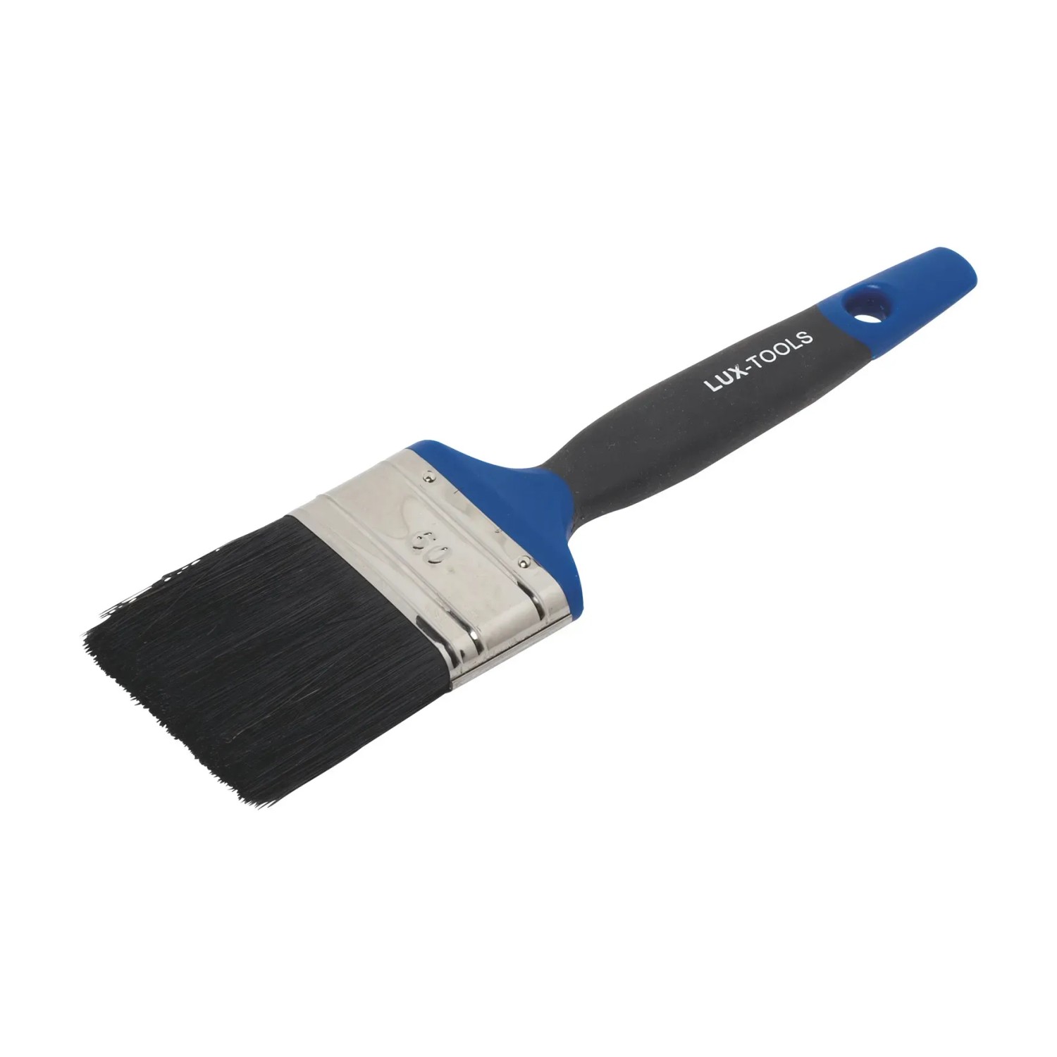 E-shop LUX-TOOLS plochý štetec na laky zo syntetickej živice s rukoväťou Softgrip 60 mm