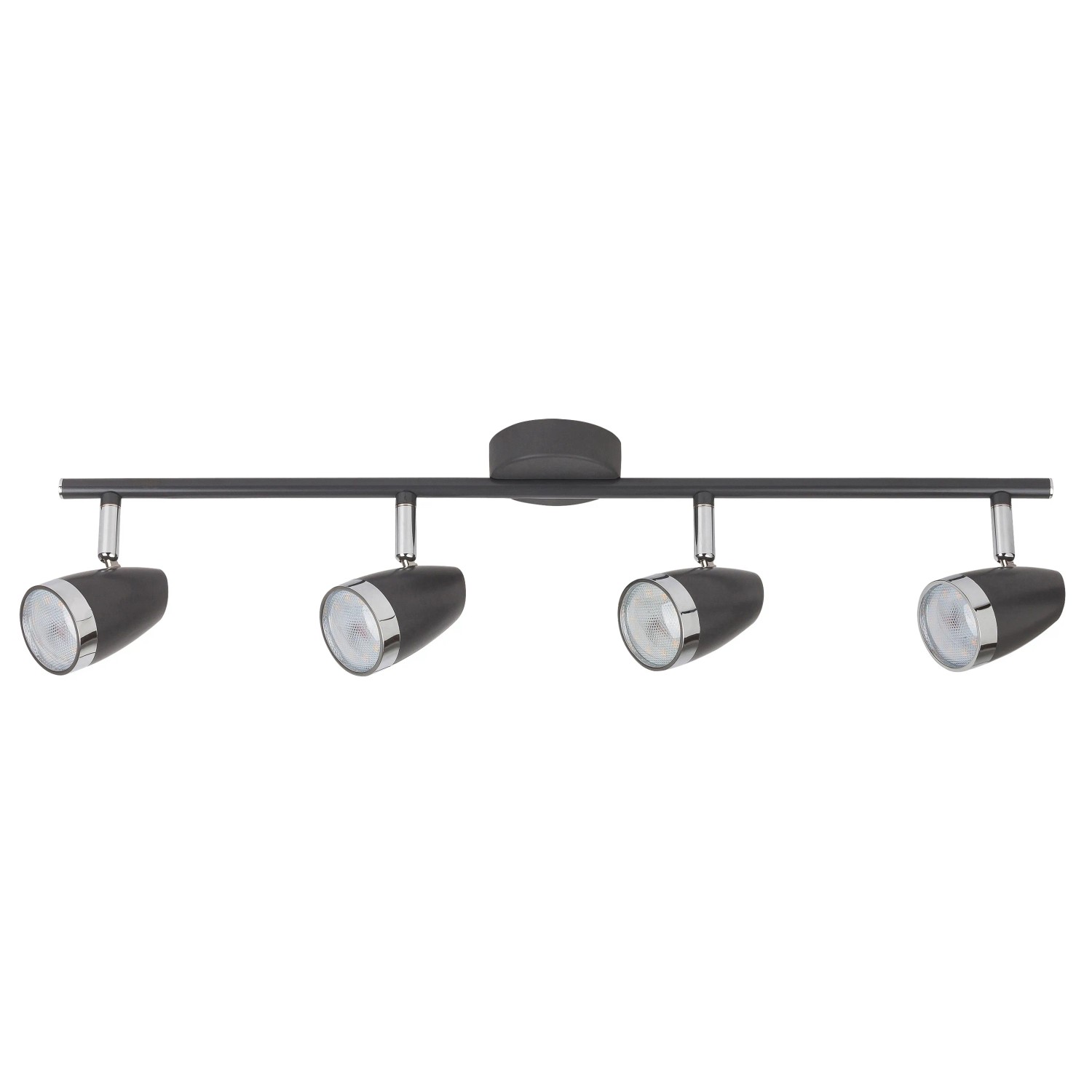 E-shop Rabalux Stropné 4bodové svietidlo Karen, 4x4 W, 4x280 lm, 3000 W, antracit/chróm