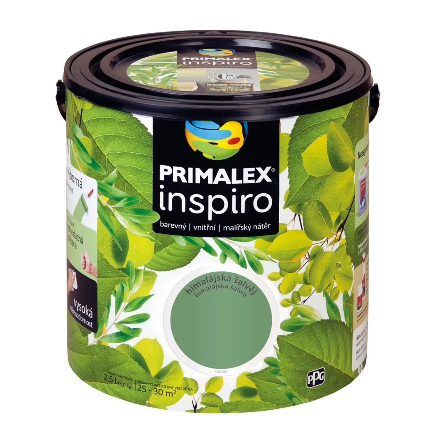 E-shop PRIMALEX Farebný vnútorný maliarsky náter Inspiro himalájska šalvia 2,5 l