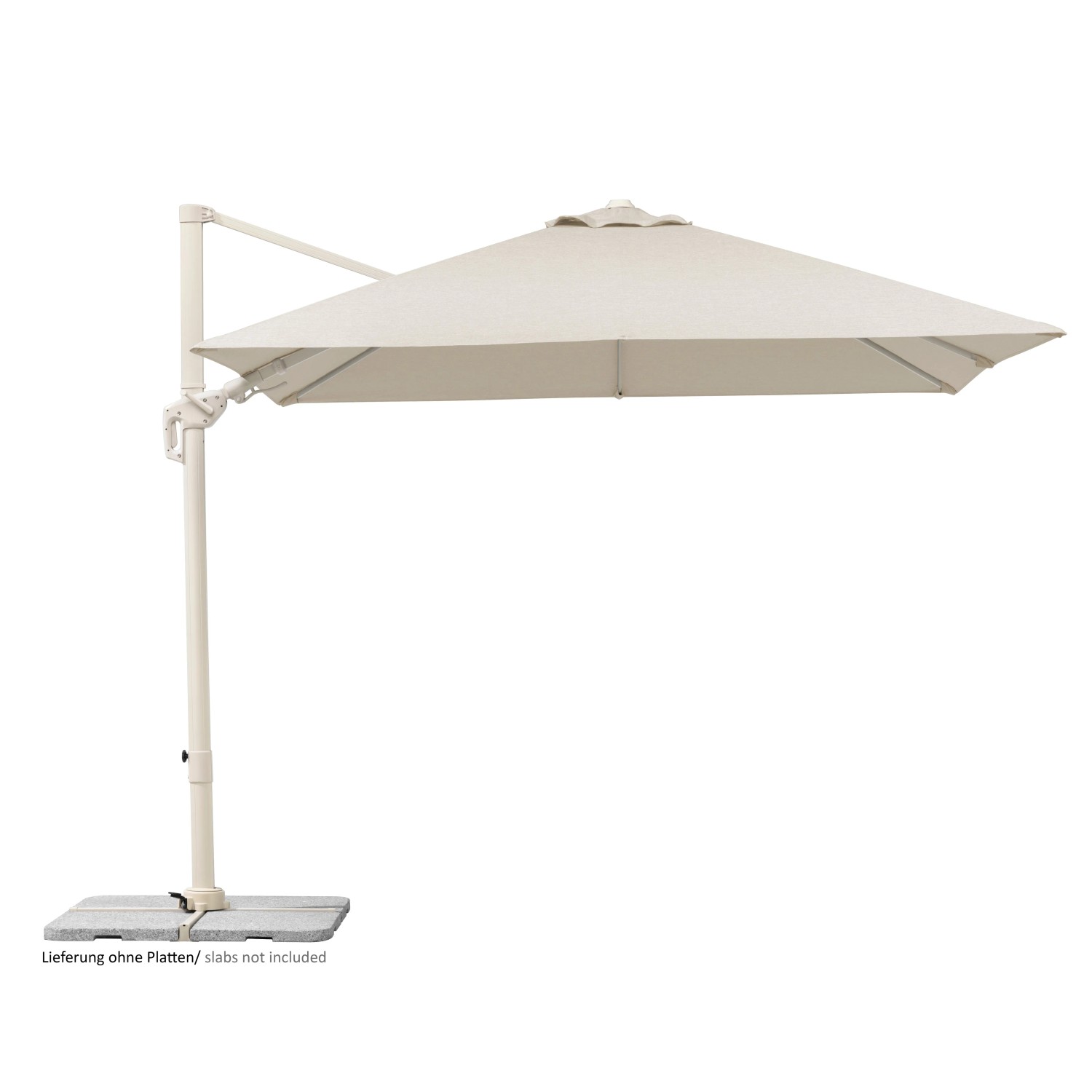 E-shop Schneider Schrime Slnečník Rhodos Twist Comfy prírodný 300 x 300 cm