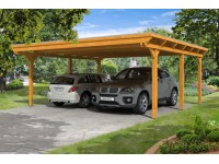 Skan Holz Prístrešok na auto Emsland ALU, dub svetlý, 613 x 604 cm