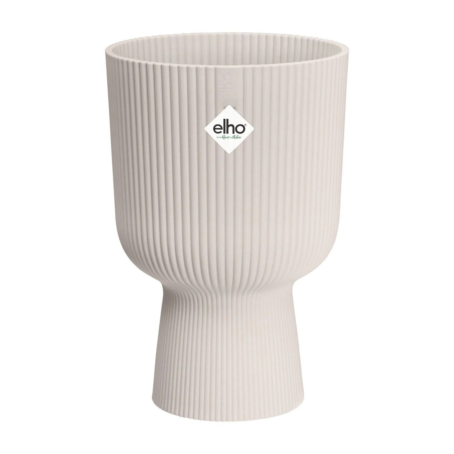 E-shop elho Kvetináč Vibes Fold Coupe ľanová biela pr. 14 x 21 cm