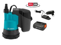 GARDENA Akumulátorové čerpadlo pre čistú vodu 2000/2 18V P4A - súprava