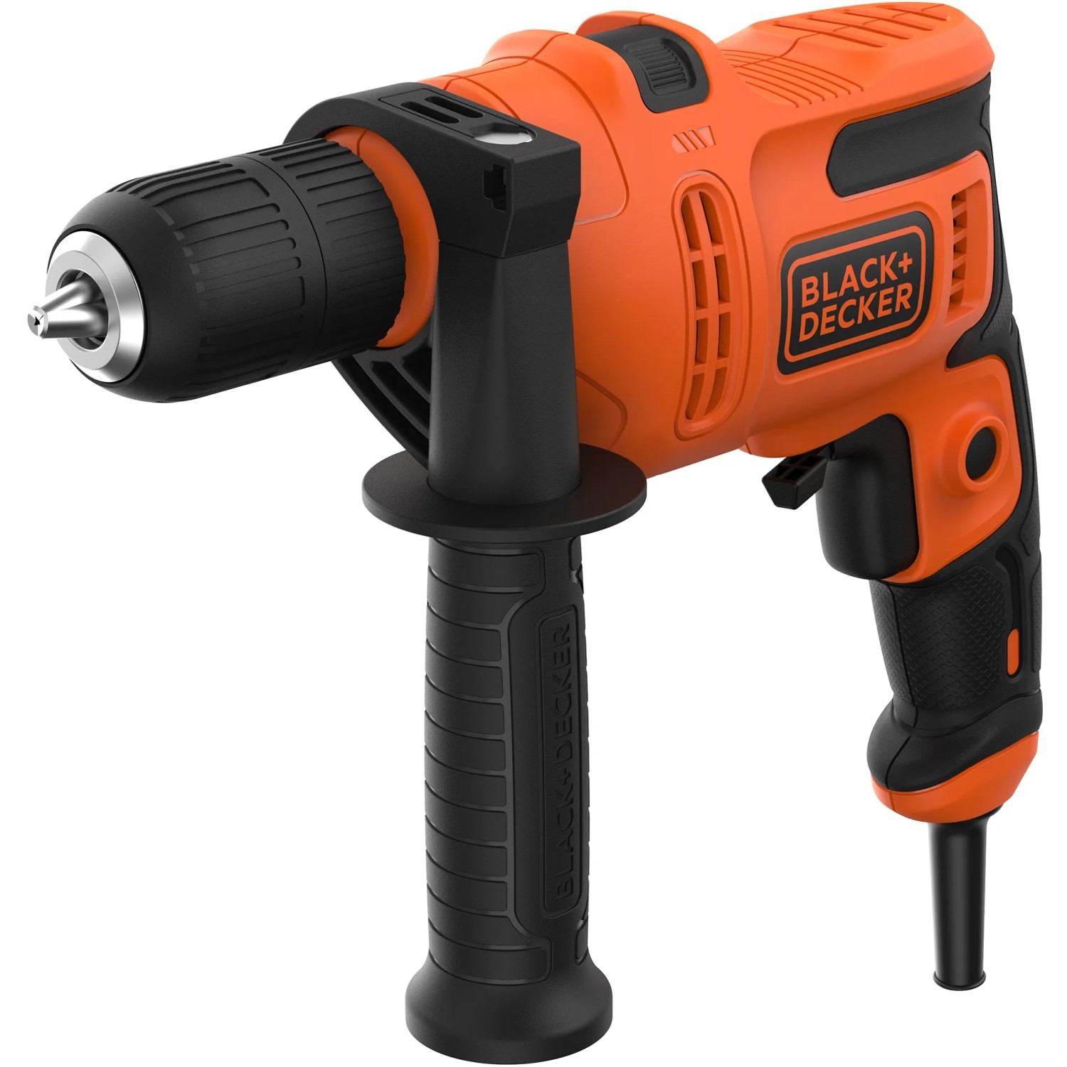 E-shop Black+Decker Príklepová vŕtačka 1stupňová BEH200K-QS, 500 W vr. kufríka