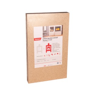 Doska pre príslušenstvo ku krbu Thermax SF 600, detail informácií o produkte na obale.