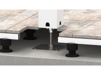 Biohort Výškovo nastaviteľná základná doska 20 x 20 x 25,5 cm pre Pergolu biela