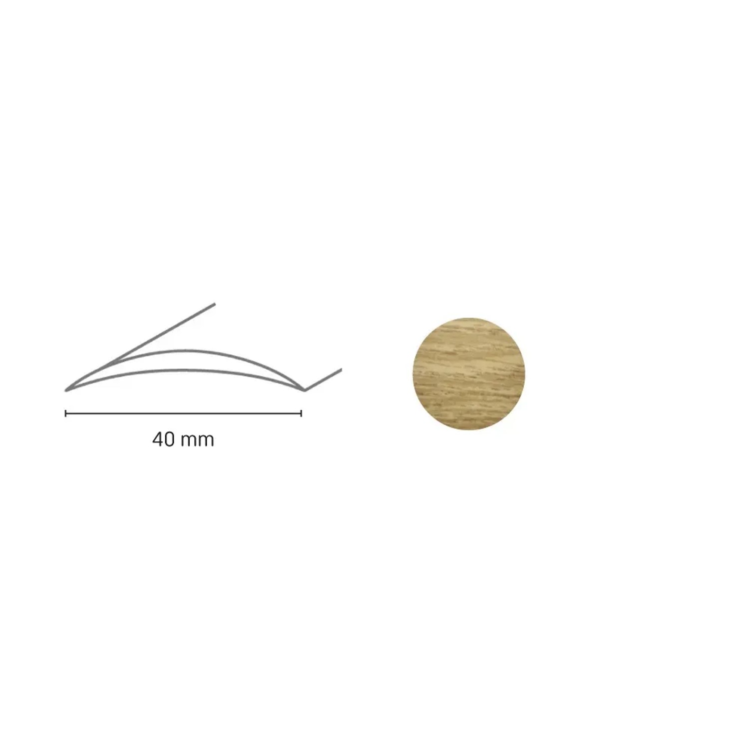 E-shop Döllken Profiles Prechodový profil DP 64 S Samolepiaca 40 x 930 mm, dub cognac
