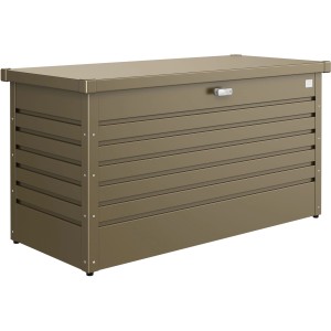 Biohort FreizeitBox 130 v bronzovej metalíze: Univerzálny box z ocele pre záhradu a terasu.