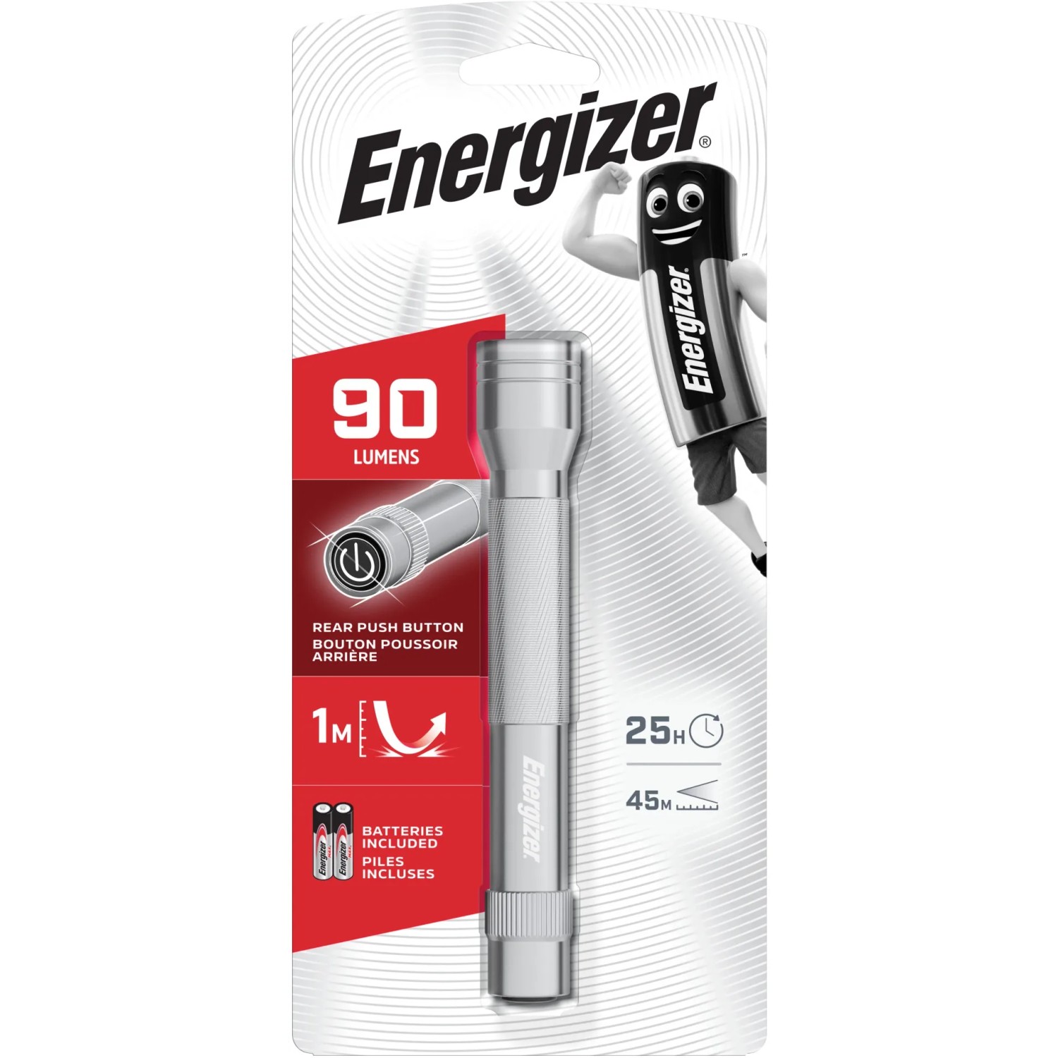 E-shop Energizer Kovové svietidlo vrátane alkalických batérií 2AA
