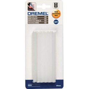 Dremel lepiace tyčinky, 7 mm, pre vysoké teploty, 12 kusov, v blistri