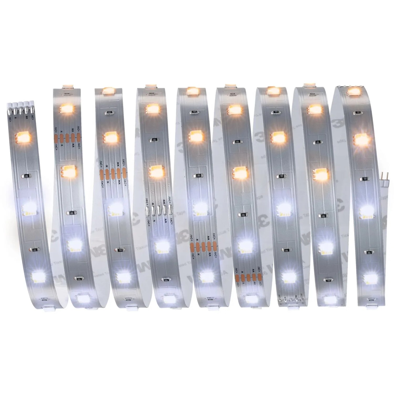 E-shop Paulmann MaxLED 250 pásik TunW 2700-6500K, IP20, 9W 24V, strieborný, 2,5 m